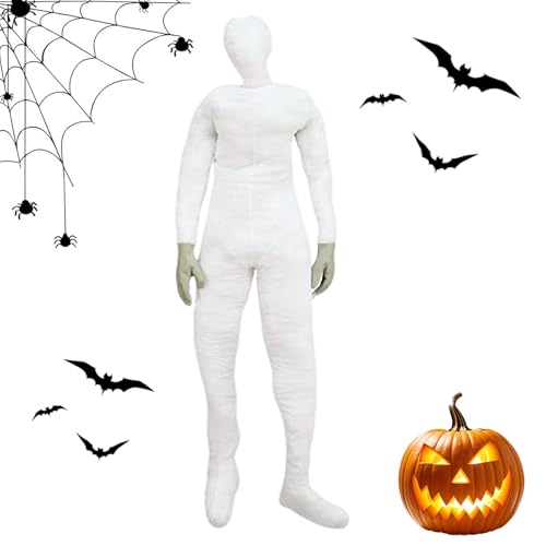 Huxibai Gruselige Halloween-Puppe – Schaurige Körperpuppe in natürlicher Größe | gruselige Dekoration für verzauberte Häuser und Fluchträume von Huxibai