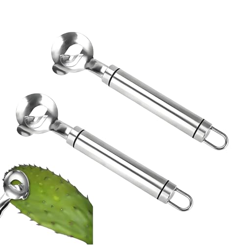 Huxibai Nopalschäler, manuelles Werkzeug aus Edelstahl, zum Reinigen von Kakteen, Küchenutensilien zum Entfernen von Dornen, Kochen und Schneiden von Nudeln mit Löchern von Huxibai