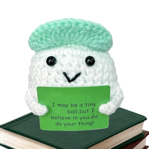 Huxibai Positive Häkeln | Strickpuppe mit Golfball - Souvenir Inneneinrichtung für Zuhause Büro Party Wohnzimmer Schlafzimmer Badezimmer Geburtstag Weihnachten von Huxibai
