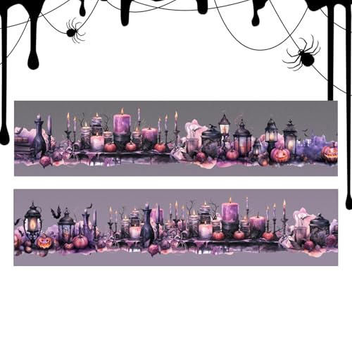 Huxibai Scrapbook Klebeband Set - Bunte Dekorative Klebebänder Halloween Streifen | Gothic Festliche Rollen Aufkleber zum Verpacken Feiertage Bastelprojekte Kreativ Tagebuch Huxibai Scrapbook Klebeband Set - Bunte Dekorative Klebebänder Halloween Streifen | Gothic Festliche Rollen Aufkleber zum Verpacken Feiertage Bastelprojekte Kreativ Tagebuch von Huxibai