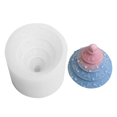 Huxibai Silikonform für Weihnachtskerzen, Form für Harz, Epoxidharz, Dekoration für Partys, Hochzeiten und Tischdekorationen von Huxibai