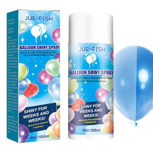 Huxibai Spray für Luftballons für Glanz – Produkt für Luftballons mit langanhaltendem Glanz-Effekt, Lösung 100 ml, dünn, wasserdicht, ohne Ausspülen, für Partys zu Hause, Garten, Geburtstage Huxibai Spray für Luftballons für Glanz – Produkt für Luftballons mit langanhaltendem Glanz-Effekt, Lösung 100 ml, dünn, wasserdicht, ohne Ausspülen, für Partys zu Hause, Garten, Geburtstage von Huxibai
