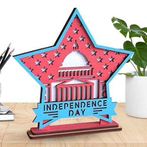 Huxibai Tischdekoration Für Unabhängigkeitstag | Patriotische Tischdekoration Statue 4. Juli | Kollektion Denkmal Holz Vintage Für Tisch Wand Huxibai Tischdekoration Für Unabhängigkeitstag | Patriotische Tischdekoration Statue 4. Juli | Kollektion Denkmal Holz Vintage Für Tisch Wand von Huxibai