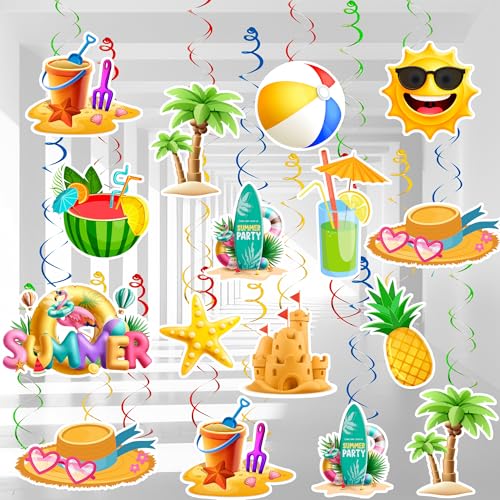 33 Stück Sommer Pool Party hängende Wirbel, Strand hängende Dekorationen Banner Folie Decke hängende Wirbel Bachläufe für Luau Hawaii Feiern Geburtstag Sommer Pool Strand Party Dekorationen Zimmer 33 Stück Sommer Pool Party hängende Wirbel, Strand hängende Dekorationen Banner Folie Decke hängende Wirbel Bachläufe für Luau Hawaii Feiern Geburtstag Sommer Pool Strand Party Dekorationen Zimmer von Huxolynifty