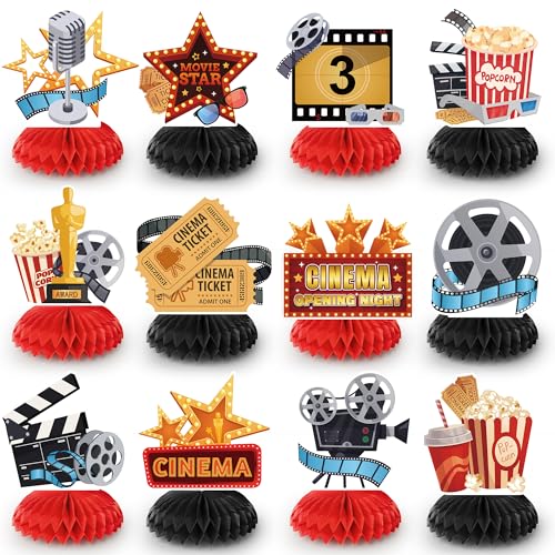 Waben-Tafelaufsatz, Filmabend, 12 Stück, Filmabend, Waben- und Film-Party-Dekoration, Waben- und Film-Party-Dekorationen Waben-Tafelaufsatz, Filmabend, 12 Stück, Filmabend, Waben- und Film-Party-Dekoration, Waben- und Film-Party-Dekorationen von Huxolynifty