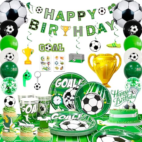Fussball Deko Geburtstag Kinder, 181pcs Fussball Geburtstag Deko Fussball Geburtstag Partygeschirr Set Fußball Party Pappteller Tasse Tischdecke Fussball Luftballon Banner etc Fußball Deko Geburtstag Fussball Deko Geburtstag Kinder, 181pcs Fussball Geburtstag Deko Fussball Geburtstag Partygeschirr Set Fußball Party Pappteller Tasse Tischdecke Fussball Luftballon Banner etc Fußball Deko Geburtstag von Huxolynifty