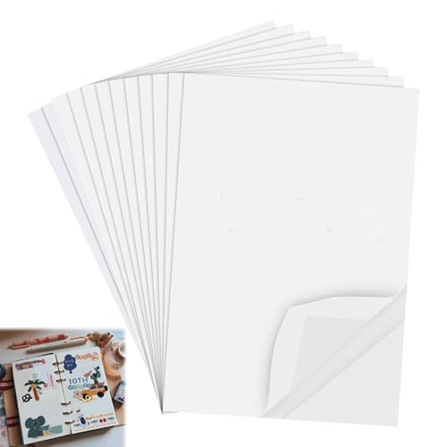 Huybaa Doppelseitiges Klebeband, A4 Format 20,5 x 30,5 cm, Transparent, 12 Blatt, für Bastelarbeiten und Dekoration Huybaa Doppelseitiges Klebeband, A4 Format 20,5 x 30,5 cm, Transparent, 12 Blatt, für Bastelarbeiten und Dekoration von Huybaa