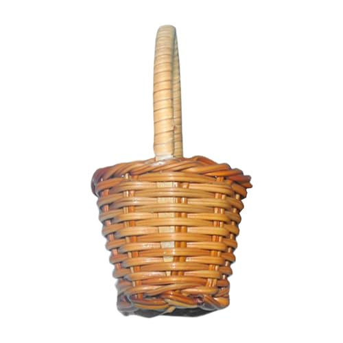 Geflochtene Süßigkeitenkörbe mit Blumenkorb, Rattan-Geflecht-Blumenkörbe | Aufbewahrungsbehälter aus Rattan geflochten Candy Flower | Hochzeitssüßigkeitskörbe im kleinen Korb von Huyeruie