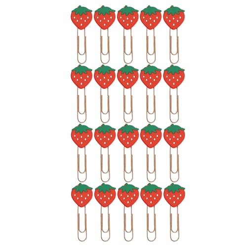 Obstklammern, Obstklammern - Schöne Büroklammern - Memo-Clips in Wassermelonenform, Lesezeichen, dekorative Büroklammern 20 Stück für Notizbücher aus Papier für Dokumente Obstklammern, Obstklammern - Schöne Büroklammern - Memo-Clips in Wassermelonenform, Lesezeichen, dekorative Büroklammern 20 Stück für Notizbücher aus Papier für Dokumente von Huyeruie