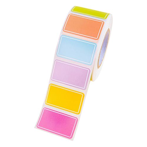 Rechteckige farbige Etikettenaufkleber, selbstklebende Farbe, rechteckig, selbstklebend, selbstklebend, einfarbig, Namensschilder, Umzugsetiketten für Boxen Rechteckige farbige Etikettenaufkleber, selbstklebende Farbe, rechteckig, selbstklebend, selbstklebend, einfarbig, Namensschilder, Umzugsetiketten für Boxen von Huyeruie
