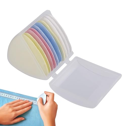 Schneiderkreide-Set – Ewing Kreide zum Markieren von Stoff, buntes Schneiderkreide-Set, bunte Schneiderkreide mit Dreiecksform, löschbares Stoffmarkiermuster, Nähwerkzeug Schneiderkreide-Set – Ewing Kreide zum Markieren von Stoff, buntes Schneiderkreide-Set, bunte Schneiderkreide mit Dreiecksform, löschbares Stoffmarkiermuster, Nähwerkzeug von Huyeruie