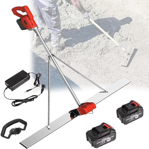 Elektrischer Betonrüttler, 6000 U/min, Estrich- und Beton-Finishing-Rüttler, Klingenbetriebene Estrich-Glättmaschine, Kellenrüttler-Nivellierwerkzeug,2Battery-1.5M Elektrischer Betonrüttler, 6000 U/min, Estrich- und Beton-Finishing-Rüttler, Klingenbetriebene Estrich-Glättmaschine, Kellenrüttler-Nivellierwerkzeug,2Battery-1.5M von HwZeQr