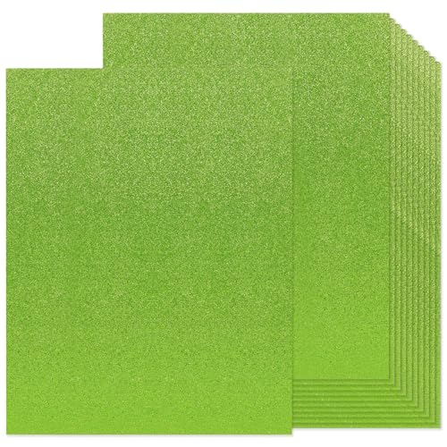 30 Blatt grüner Karton, 20,3 x 30,5 cm, Glitzer-Karton, schwer, 250 g/m², funkelndes Scrapbook-Papier, grünes Konstruktionspapier für Kartenherstellung, Bastelarbeiten, Party-Dekorationen, Zuhause 30 Blatt grüner Karton, 20,3 x 30,5 cm, Glitzer-Karton, schwer, 250 g/m², funkelndes Scrapbook-Papier, grünes Konstruktionspapier für Kartenherstellung, Bastelarbeiten, Party-Dekorationen, Zuhause von Hwahong