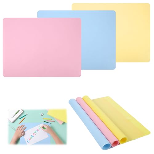 3 Stück Silikonmatte 40x30cm, Malunterlage für Kinder Abwaschbar, Rutschfest, Antihafte, Anti-Verbrühung Bastelunterlage Kinder Zeichenunterlage, Bastelmatte Kinder für Epoxidharz,Malen,Handwerk,DIY 3 Stück Silikonmatte 40x30cm, Malunterlage für Kinder Abwaschbar, Rutschfest, Antihafte, Anti-Verbrühung Bastelunterlage Kinder Zeichenunterlage, Bastelmatte Kinder für Epoxidharz,Malen,Handwerk,DIY von HweeWanX