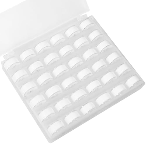 36 Rollen Nähgarn für Nähmaschine, Nähgarn Set mit Unterfadenspulen, Spulen Nähmaschine & Nähzeug, Weißes Stickgarn für Stickmaschine, Ideal für Anfänger & Kinder 36 Rollen Nähgarn für Nähmaschine, Nähgarn Set mit Unterfadenspulen, Spulen Nähmaschine & Nähzeug, Weißes Stickgarn für Stickmaschine, Ideal für Anfänger & Kinder von HweeWanX