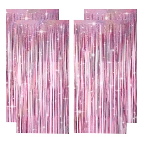 Folienvorhang, Fransen rosa Glitzer, Lametta-Vorhänge, Hintergrund für Pastell-Party-Dekorationen, Geburtstag, Mädchen, Junggesellinnenabschied, Geburtstagsdekoration für Frauen, Prinzessin, Hochzeit Folienvorhang, Fransen rosa Glitzer, Lametta-Vorhänge, Hintergrund für Pastell-Party-Dekorationen, Geburtstag, Mädchen, Junggesellinnenabschied, Geburtstagsdekoration für Frauen, Prinzessin, Hochzeit von HweeWanX