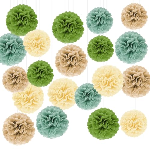 Pompons Deko Grün – 20 Stück Papierblumen zum Aufhängen, Petersilienhochzeit Deko & Geburtstagsdeko Frauen, Bride to Be & Hochzeitsdeko, Partyartikel für Taufe & Verlobung Pompons Deko Grün – 20 Stück Papierblumen zum Aufhängen, Petersilienhochzeit Deko & Geburtstagsdeko Frauen, Bride to Be & Hochzeitsdeko, Partyartikel für Taufe & Verlobung von HweeWanX