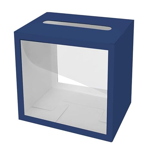 Marineblaue Karten-Box mit transparentem Fenster, für Hochzeitsgeschenke, Post, Geldschein, Andenken für Hochzeitsempfang, Babypartys, Jahrestag, Geburtstagsfeier, Abschlussfeier, Tischdekoration Marineblaue Karten-Box mit transparentem Fenster, für Hochzeitsgeschenke, Post, Geldschein, Andenken für Hochzeitsempfang, Babypartys, Jahrestag, Geburtstagsfeier, Abschlussfeier, Tischdekoration von Hxezoc