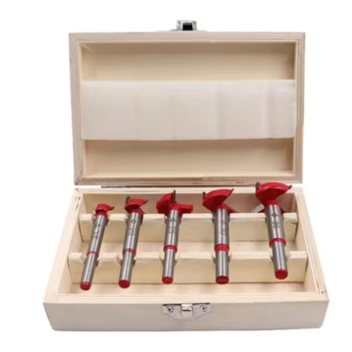 Hxhsgmeh 5-Teiliges Positionierungs-Lochsägen-Set, Verstellbar, 15-35 mm, Scharnierlochöffner, Hartmetall-Bohrer-Set für die Holzbearbeitung Hxhsgmeh 5-Teiliges Positionierungs-Lochsägen-Set, Verstellbar, 15-35 mm, Scharnierlochöffner, Hartmetall-Bohrer-Set für die Holzbearbeitung von Hxhsgmeh