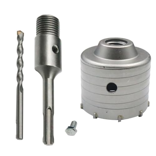 Hxhsgmeh 60mm SDS Plus Hammerbohrer Lochsäge Bohrer Set Cutter Tools Rund-Schaft-Bohrer für Beton, Ziegel und Hxhsgmeh 60mm SDS Plus Hammerbohrer Lochsäge Bohrer Set Cutter Tools Rund-Schaft-Bohrer für Beton, Ziegel und von Hxhsgmeh