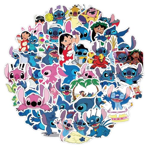 100 Stück Sticker Set, Stitch Graffiti Aufkleber Kinder, Wasserfest Stickers für Mädchen Jungen Koffer Skateboard Laptop Kühlschrank Fahrräder DIY Scrapbooking Spielzeug Deko Kindergeburtstag 100 Stück Sticker Set, Stitch Graffiti Aufkleber Kinder, Wasserfest Stickers für Mädchen Jungen Koffer Skateboard Laptop Kühlschrank Fahrräder DIY Scrapbooking Spielzeug Deko Kindergeburtstag von Hxleucry