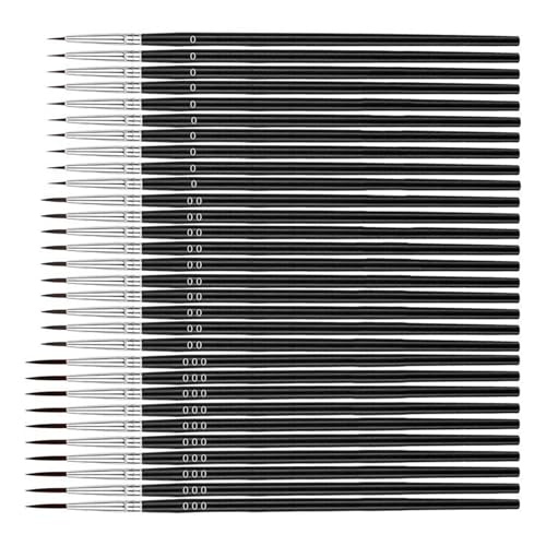 30 Stück feine Pinsel in 3 Größen # 0 # 00 # 000 Nylon Haar Malpinsel Winzige Detailpinsel Zeichenzubehör 30 Stück feine Pinsel in 3 Größen # 0 # 00 # 000 Nylon Haar Malpinsel Winzige Detailpinsel Zeichenzubehör von Hxyxbnhno