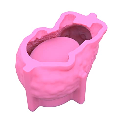 Igel-Blumentopf, Zement-Silikonform, Beton, Ton, Sukkulenten, Pflanzgefäß, Kerzenhalter, Form für Zuhause, Schreibtischdekoration, Gummi-Silikon von Hxyxbnhno