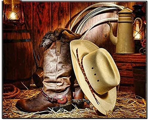 5D Diamant Painting Full Drill Set Cowboy Stiefel Hut 30x40cm DIY Diamond Painting Bilder, Kreuzstich Diamant Gemälde Kits, Mosaik Diamond Malerei Kunst Basteln home Wand Und Eingang Decoration 5D Diamant Painting Full Drill Set Cowboy Stiefel Hut 30x40cm DIY Diamond Painting Bilder, Kreuzstich Diamant Gemälde Kits, Mosaik Diamond Malerei Kunst Basteln home Wand Und Eingang Decoration von Hyanun
