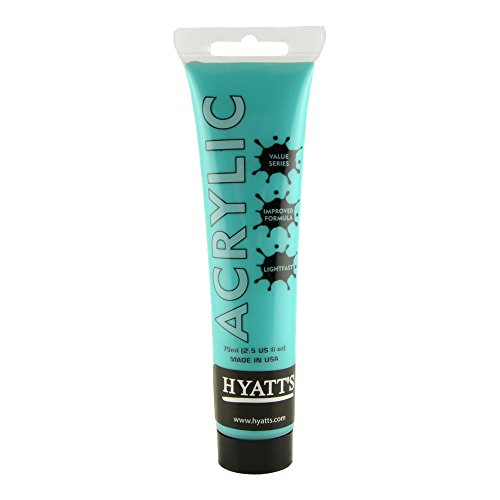 Hyatt's - Acrylfarbe - 75 ml - Leuchtendes Aqua Gruen Hyatt's - Acrylfarbe - 75 ml - Leuchtendes Aqua Gruen von Hyatt's