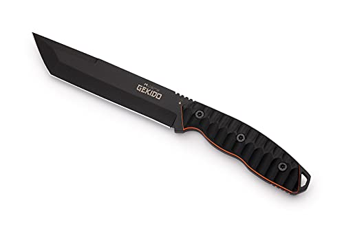 GEKIDO Hydra-Messer mit Tanto-Klinge und kryogenem Sleipner-Stahl, schwarzer G10-Griff, inkl. Kydexscheide GEKIDO Hydra-Messer mit Tanto-Klinge und kryogenem Sleipner-Stahl, schwarzer G10-Griff, inkl. Kydexscheide von Hydra TAC