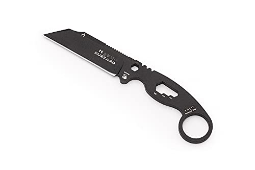 Hydra Buzzard Black Vulture Multiwerkzeug Messer aus rostfreiem 1.4116 Stahl, 80 mm Klinge und brauner Kydexscheide von Hydra TAC