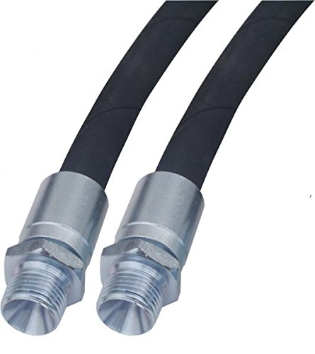 Hydraulikschlauch 2SC, BSP, DN06 3/8", AG/AG, nach Ihren Anforderungen angepasst Größe 300mm von Hydromot