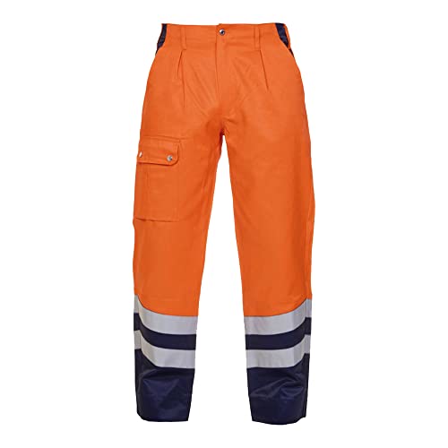 Hydrowear 44475 Hamm EN471 Sommerhose Orange/Marine Größe 60 von Hydrowear