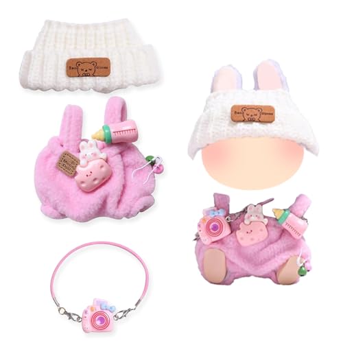 17cm Puppe Kleidung DIY Outfit, Mini Plüsch Puppen Kleidung, Niedliche Mini Plüsch Puppen Kleidung Outfit, für Pullover Hoodie Bekleidung DIY Kinder Geschenke(A) von Hyfkjdm