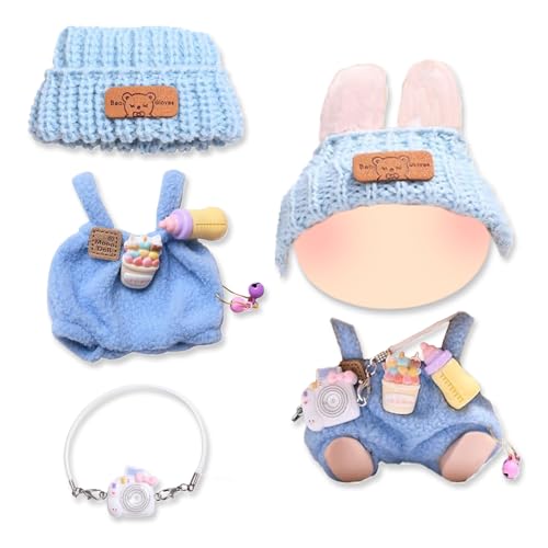 17cm Puppe Kleidung DIY Outfit, Mini Plüsch Puppen Kleidung, Niedliche Mini Plüsch Puppen Kleidung Outfit, für Pullover Hoodie Bekleidung DIY Kinder Geschenke(C) von Hyfkjdm
