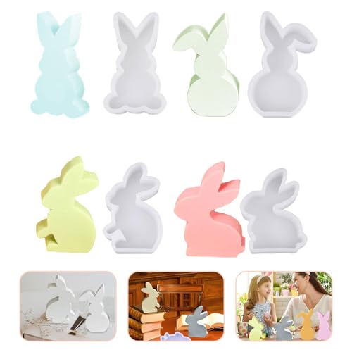 4 Stück Silikonform Ostern, Silikonformen Gießformen Ostern Hase, Silikonformen Gießformen Osterhase Osterei, Osterhase Silikonform Oster Silikonformen DIY Deko für Kerzenhalter Handwerk 4 Stück Silikonform Ostern, Silikonformen Gießformen Ostern Hase, Silikonformen Gießformen Osterhase Osterei, Osterhase Silikonform Oster Silikonformen DIY Deko für Kerzenhalter Handwerk von Hyfkjdm