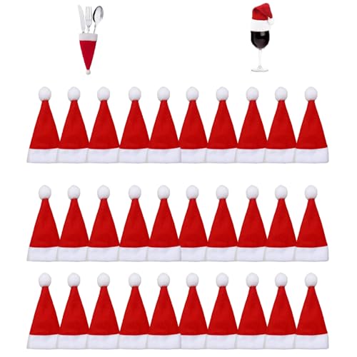 Hyfkjdm 30 Stück Mini Weihnachtsmütze, Mini Weihnachtsmütze Set, weihnachtsmützen, weihnachten schal, Mini-Strickmütze des Weihnachten, für Weihnachten Diy-Handwerk Tischdekoration Hyfkjdm 30 Stück Mini Weihnachtsmütze, Mini Weihnachtsmütze Set, weihnachtsmützen, weihnachten schal, Mini-Strickmütze des Weihnachten, für Weihnachten Diy-Handwerk Tischdekoration von Hyfkjdm