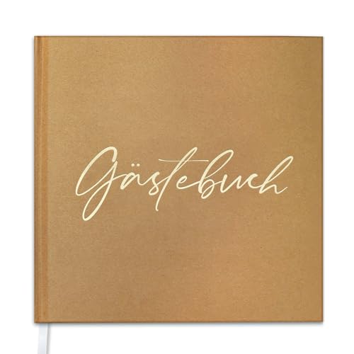 Hyggartn Gästebuch zur Hochzeit & Feier – 72 Seiten aus 160 g/m² Premium-Papier – Für Hochzeit, Geburtstag, Taufe & Babyparty von Hyggartn