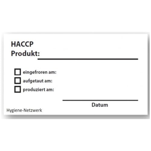 Wasserlösliche Etiketten HACCP. Ideal für Gastronomie und Großküchen. Selbstklebend und rückstandslos auflösbar. 500 Label auf Rolle im Spender. Größe 70 x 35mm Wasserlösliche Etiketten HACCP. Ideal für Gastronomie und Großküchen. Selbstklebend und rückstandslos auflösbar. 500 Label auf Rolle im Spender. Größe 70 x 35mm von Hygiene-Netzwerk profiline