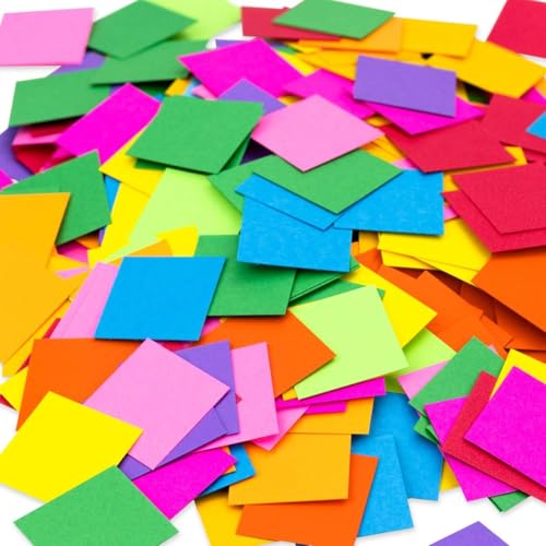 Hygloss 2.000 Stück kleine Kartonquadrate – 3,8 cm große Papierquadrate – ideal für Mosaik-Bastelarbeiten, Kunst und Handwerk, DIY-Projekte, Klassenzimmer-Aktivitäten und vieles mehr – doppelseitig Hygloss 2.000 Stück kleine Kartonquadrate – 3,8 cm große Papierquadrate – ideal für Mosaik-Bastelarbeiten, Kunst und Handwerk, DIY-Projekte, Klassenzimmer-Aktivitäten und vieles mehr – doppelseitig von Hygloss
