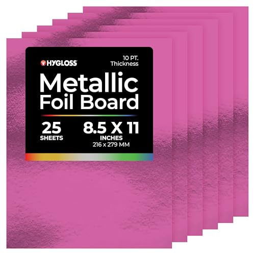 Hygloss 25 Sheets Purple, 8.5 x 11-Inch Metallic-Folie, Papier, violett Hygloss 25 Sheets Purple, 8.5 x 11-Inch Metallic-Folie, Papier, violett von Hygloss