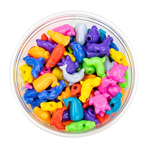 Hygloss Kunststoffperlen für Kinder, 25 mm Meerestier-Design – Kunst und Handwerk – Bunte Armbänder, Halsketten und Schlüsselanhänger – 50 Stück, Kunststoff, Beads Hygloss Kunststoffperlen für Kinder, 25 mm Meerestier-Design – Kunst und Handwerk – Bunte Armbänder, Halsketten und Schlüsselanhänger – 50 Stück, Kunststoff, Beads von Hygloss