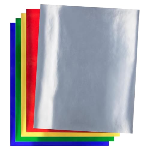 Hygloss Metallic-Folienpapier, 100 Blatt, 5 verschiedene Farben, glänzendes Papier, 25,4 x 33 cm, ideales Folienpapier zum Basteln, glänzende Bastelpapierbögen Hygloss Metallic-Folienpapier, 100 Blatt, 5 verschiedene Farben, glänzendes Papier, 25,4 x 33 cm, ideales Folienpapier zum Basteln, glänzende Bastelpapierbögen von Hygloss