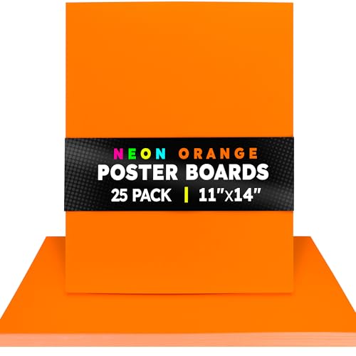 Hygloss Postertafel, Größe M, 28,9 x 35,6 cm, Neonorange, einfarbig, Großpackung – 10 Stück, dickes farbiges Posterpapier für Projekte, Schilder, Displays – Posterboard-Multipack 27,9 x 35,6 cm Hygloss Postertafel, Größe M, 28,9 x 35,6 cm, Neonorange, einfarbig, Großpackung – 10 Stück, dickes farbiges Posterpapier für Projekte, Schilder, Displays – Posterboard-Multipack 27,9 x 35,6 cm von Hygloss