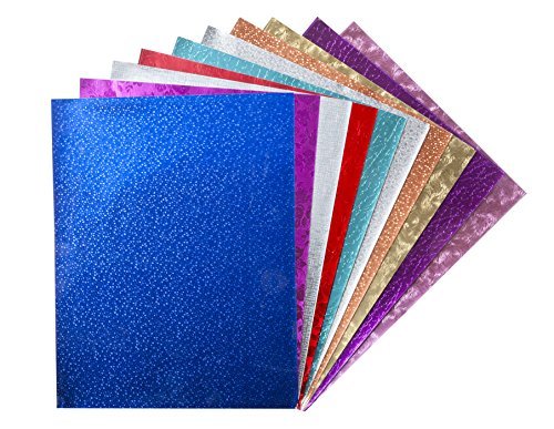 Hygloss Products Embossed Metallic Foil Paper Sheets Designs – 21,6 x 25,4 cm, 30 Stück, Papier von Hygloss