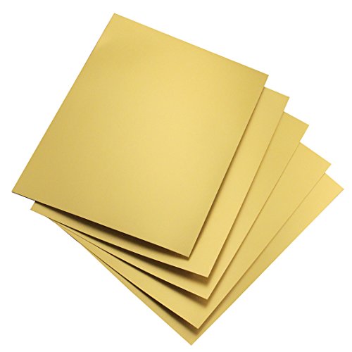 Hygloss Products Hygloss Metallic Foil Board 8,5 x 11 Zoll-25 Blatt Matt Gold für Kunst & Handwerk, Klassenzimmer Aktivitäten & Künstler, Papier von Hygloss
