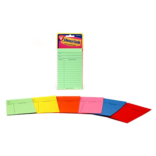 Hygloss Products Library Checkout Cards – Bright Colored Due Date Note Cards - 3 x 5 Inches, 50 Pack von Hygloss