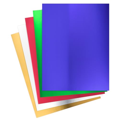 Hygloss Products Metallic-Kartonbögen, 100 Blatt, 27,9 x 35,6 cm, 5 verschiedene Farben, stabil, 10 Stück, Folienpapier für Bastelarbeiten, Scrapbooking, Poster und Dekorationen Hygloss Products Metallic-Kartonbögen, 100 Blatt, 27,9 x 35,6 cm, 5 verschiedene Farben, stabil, 10 Stück, Folienpapier für Bastelarbeiten, Scrapbooking, Poster und Dekorationen von Hygloss
