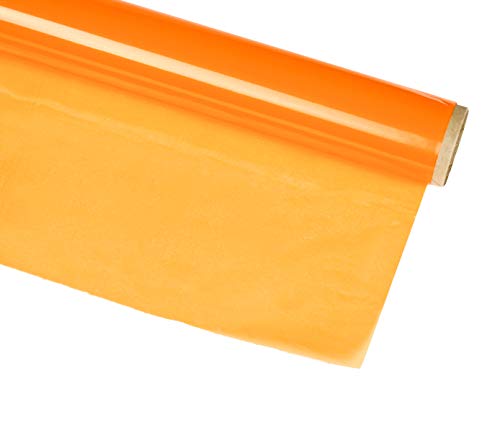 Klarsichtfolie - 1,5 Meter Rolle - 51 cm breit - Orange von Hygloss