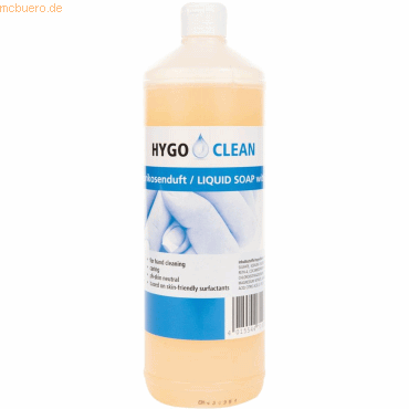 12 x HygoClean Flüssigseife apricot 1l von HygoClean